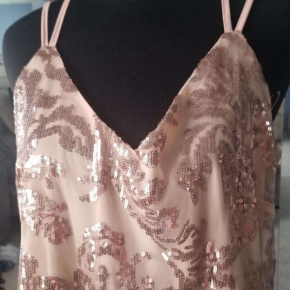 Sequin dress  melon
